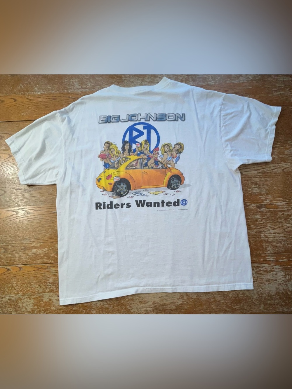 Vintage Big Johnson Riders Wanted Volkswagen Tee Shirt 1998 Size 2X